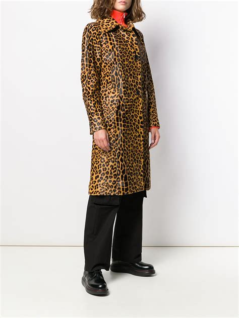 prada leopard print coat|Prada coats for women.